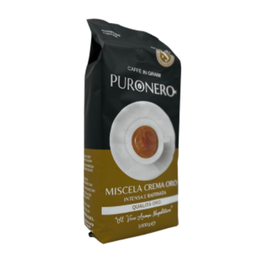 Kaffeebohnen Puronero Crema Oro Elite Bar Gold 1 kg