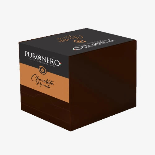 Haselnuss Puronero Trinkschokolade – 10 x 30 g Portionsbeutel