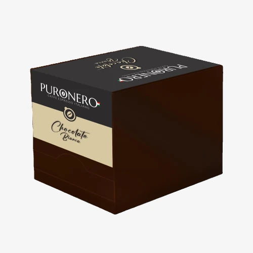 Weisse Puronero Trinkschokolade – 10 x 30 g Portionsbeutel